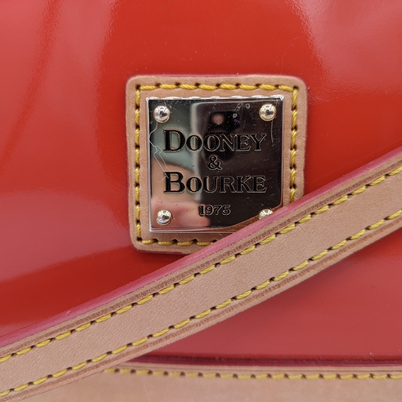 EUC Dooney & BourkeDarcy Orange Patent Leather Satchel - Picture 16 of 16